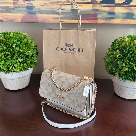 COACH MINI KLARE C9946 SIGNATURE CANVAS CROSSBODY BAG 🌟EUC🌟 - Picture 16 of 17